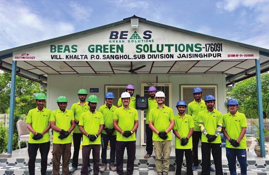 The Beas Green Solutions team at the plant